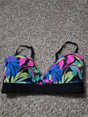 Colorful Tropical Print Bralette